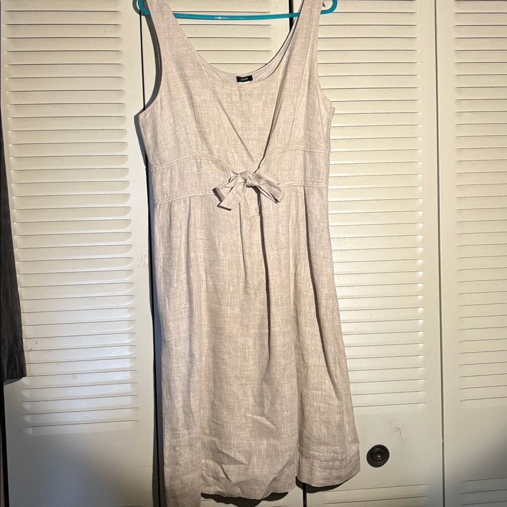 J. Crew Light Beige Linen Top